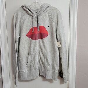 GAP PRODUCT(RED) gray hoodie